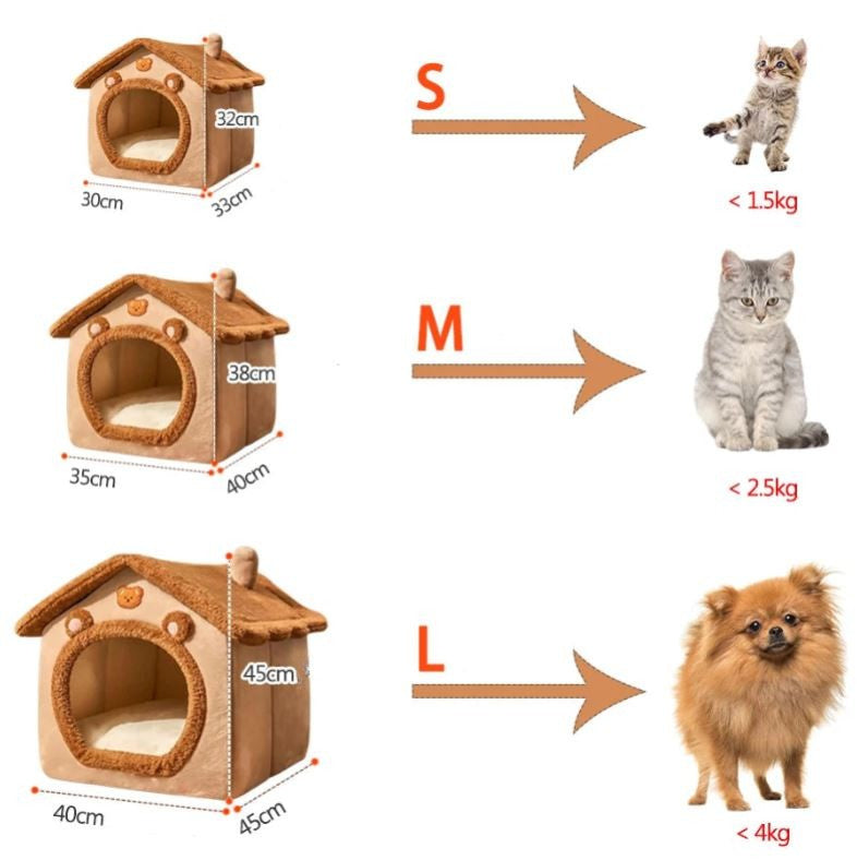 Maison pour Chat motif Ourson MonAmiFidèle