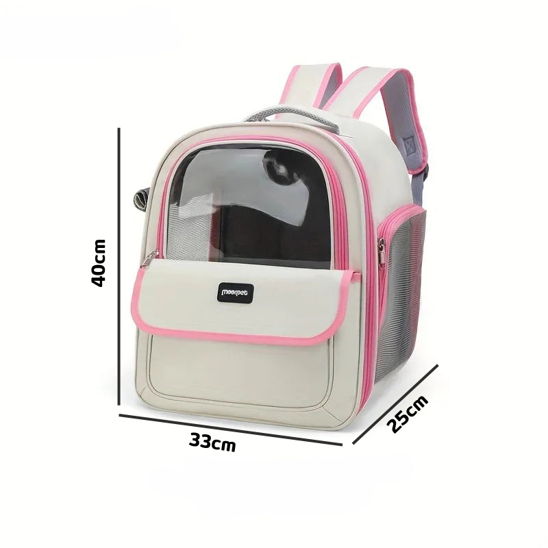 Sac à Dos transport pour Chat Capsule Transparent MonAmiFidèle