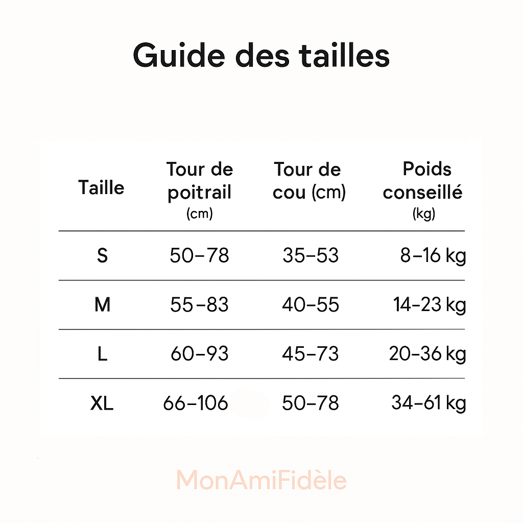 Harnais pour Grand Chien MonAmiFidèle