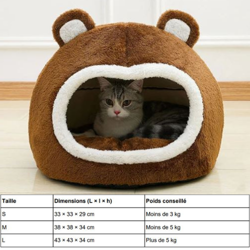 Niche pour Chat Ourson MonAmiFidèle