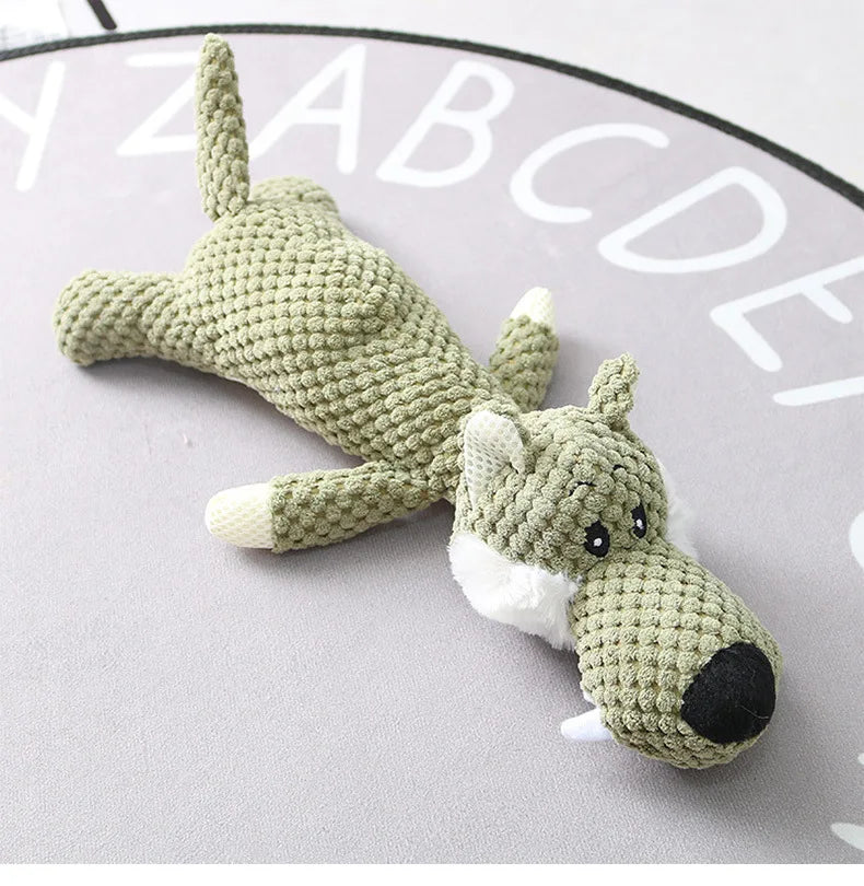 Plush Cartoon Puppy Dog Toy Pet Dog Chew Squeak Toys for Small Dogs Teeth Grinding Pet Products Dog Accessories MonAmiFidèle
