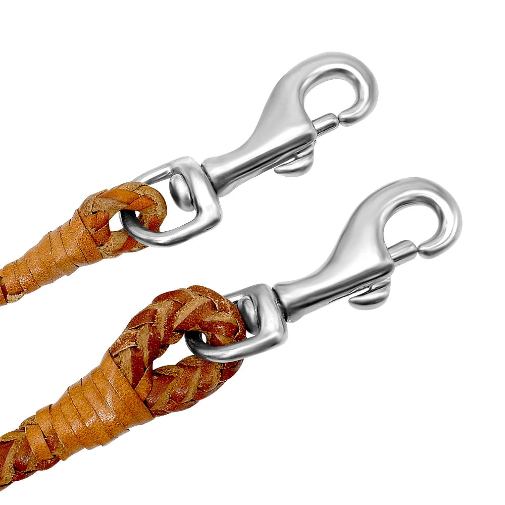 Laisse chien en Cuir tressé MonAmiFidèle