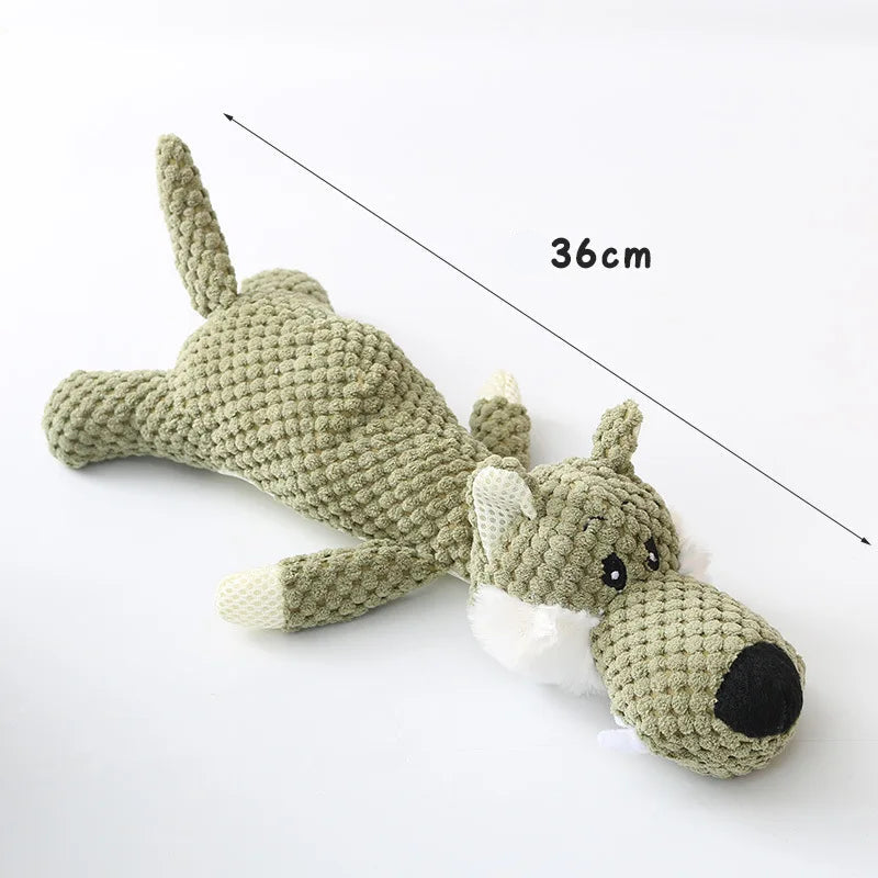 Plush Cartoon Puppy Dog Toy Pet Dog Chew Squeak Toys for Small Dogs Teeth Grinding Pet Products Dog Accessories MonAmiFidèle