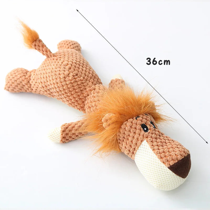 Plush Cartoon Puppy Dog Toy Pet Dog Chew Squeak Toys for Small Dogs Teeth Grinding Pet Products Dog Accessories MonAmiFidèle