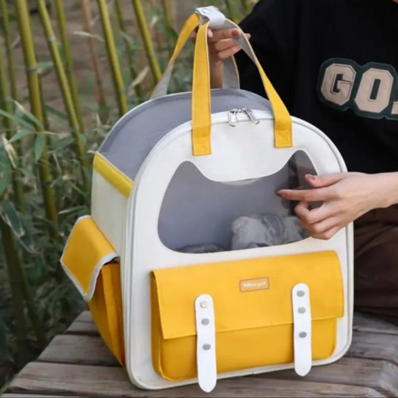 Sac à Dos pour Chat Hublot tête de chat MonAmiFidèle