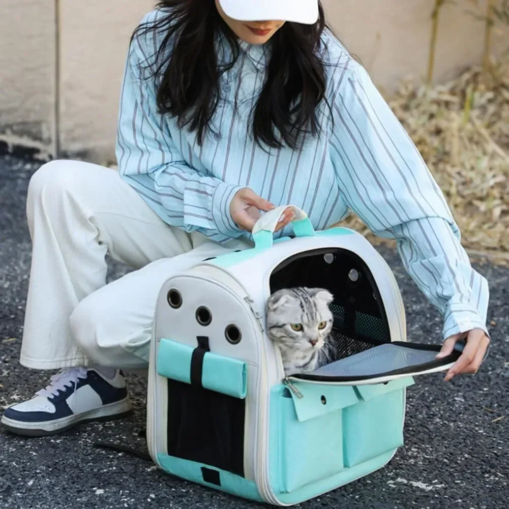 Sac à Dos Chat Grande Capacité Aéré et Pliable MonAmiFidèle