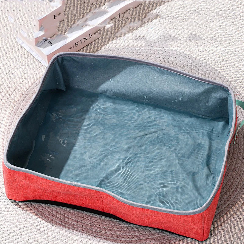 Semi Enclosed Cat Litter Box, Foldable, Portable, Waterproof, Oxford Cloth, Open Cat Toilet Cat Litter Box Pet Supplies & Pet MonAmiFidèle