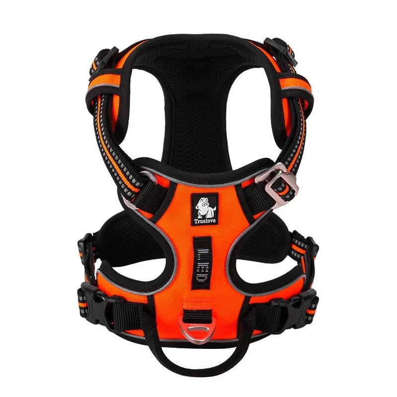 TRUE LOVE Pet Harness No Pull Nylon Reflective Dog Harness Adjustable Comfortable Control Step-in Brilliant Truelove TLH5654 MonAmiFidèle