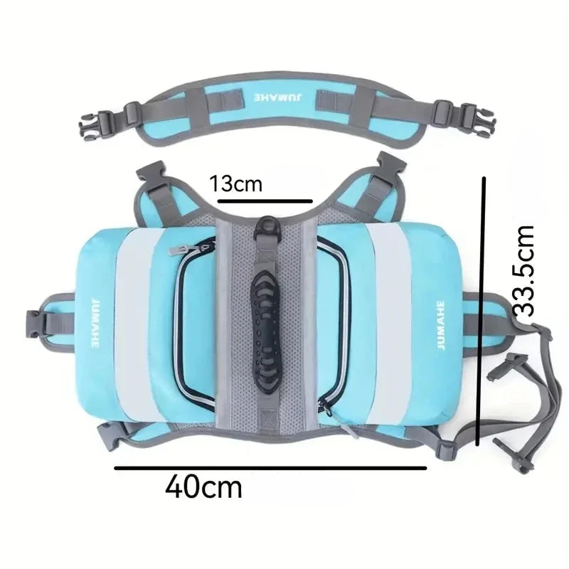 Pet Supplies Outdoor Dog Backpack Oxford Fabric Double Snack Bag Medium Large Dog Tactical Bag Waterproof Reflective Saddle Bag MonAmiFidèle