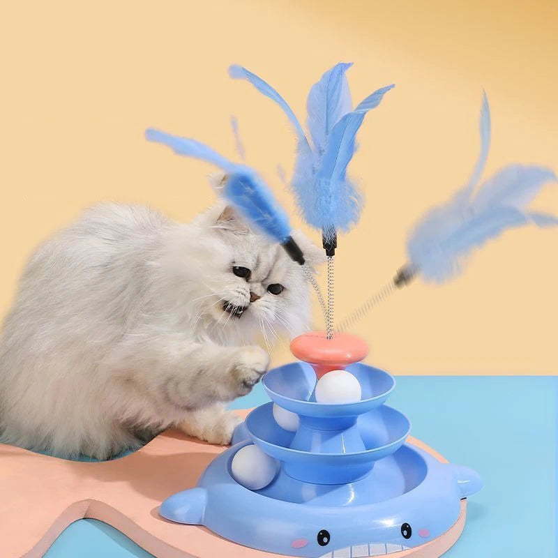 Jouet interactif pour Chat avec plume MonAmiFidèle