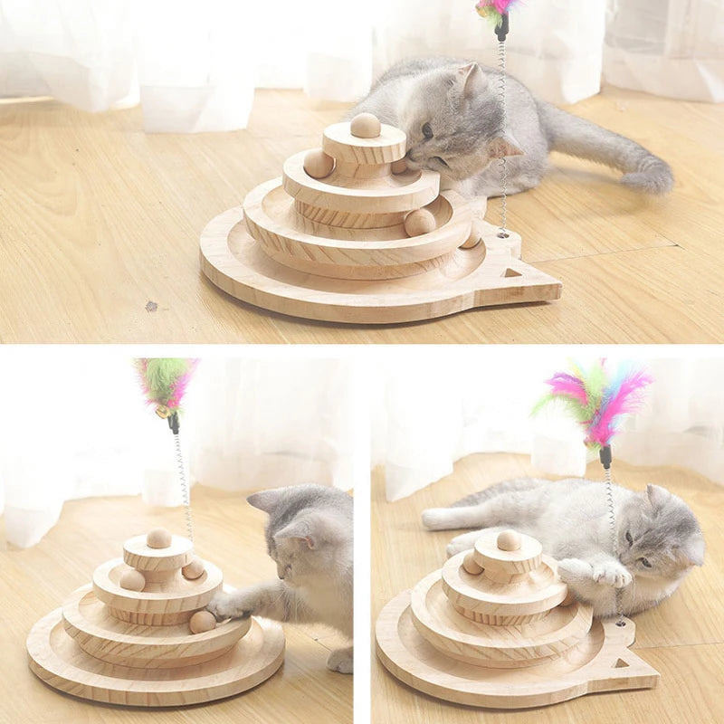 Jouets interactifs pour Chat en Bois MonAmiFidèle