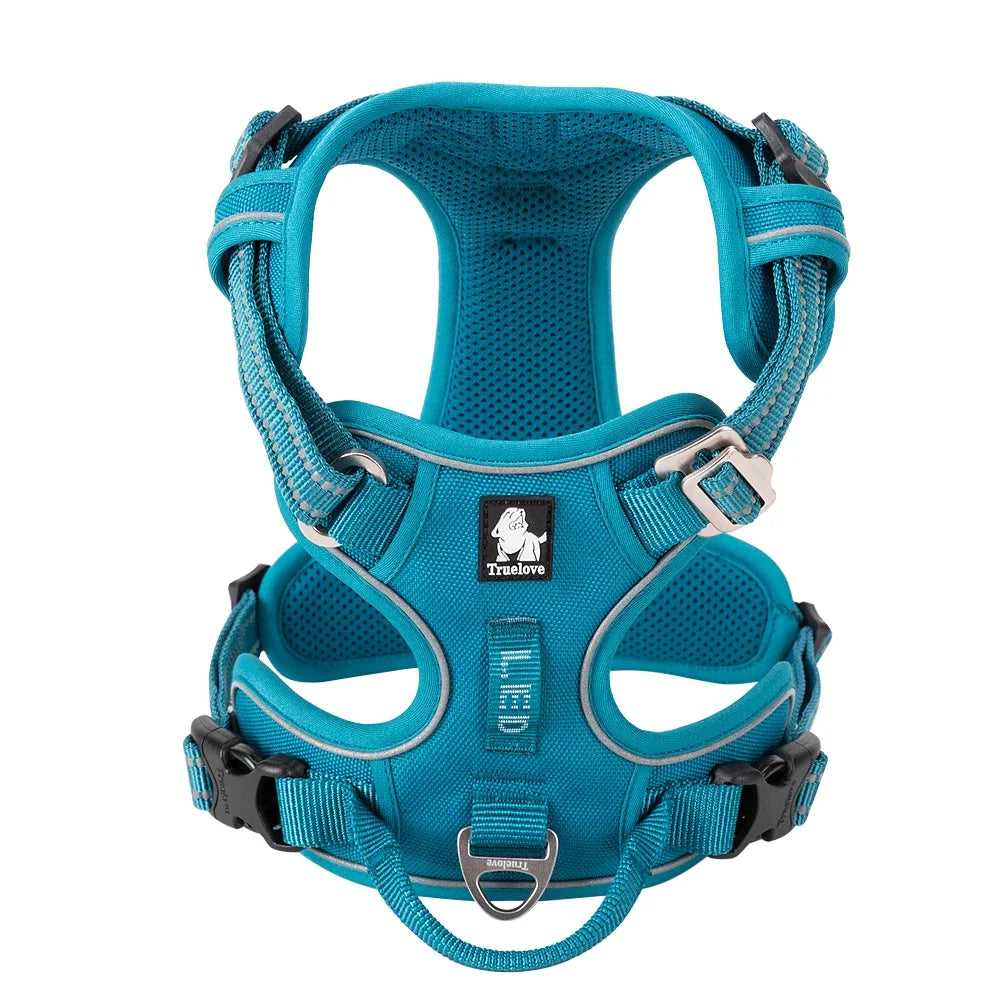 TRUE LOVE Pet Harness No Pull Nylon Reflective Dog Harness Adjustable Comfortable Control Step-in Brilliant Truelove TLH5654 MonAmiFidèle