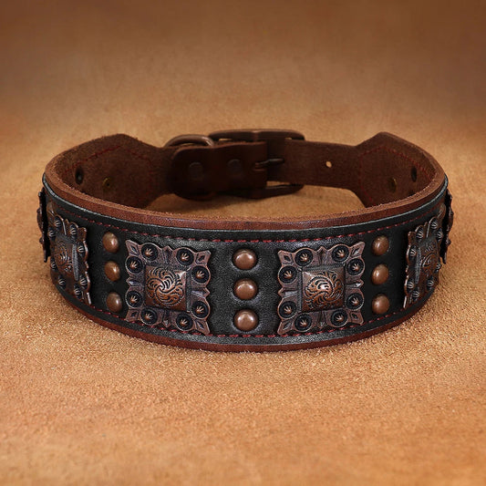 Collier pour Chien en cuir MonAmiFidèle