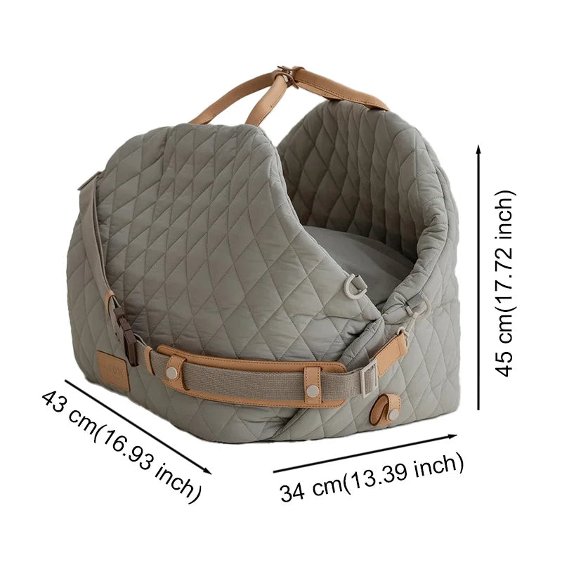 Luxury Outdoor Pet Bag Waterproof Portable Hand Bag For Puppy Cat Multi-use Pet Carrier Bag Dog Car Seat Travel Bag MonAmiFidèle