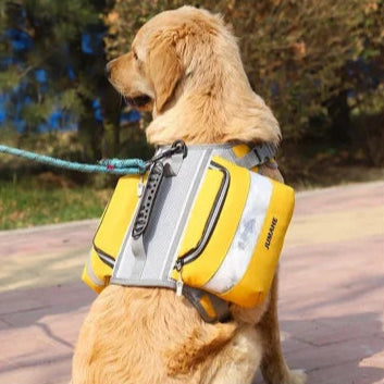 Pet Supplies Outdoor Dog Backpack Oxford Fabric Double Snack Bag Medium Large Dog Tactical Bag Waterproof Reflective Saddle Bag MonAmiFidèle