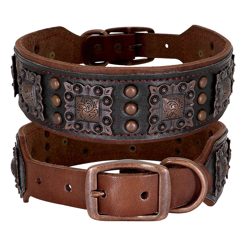 Collier pour Chien en cuir MonAmiFidèle