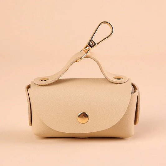 Sac a crotte cuir Beige MonAmiFidèle