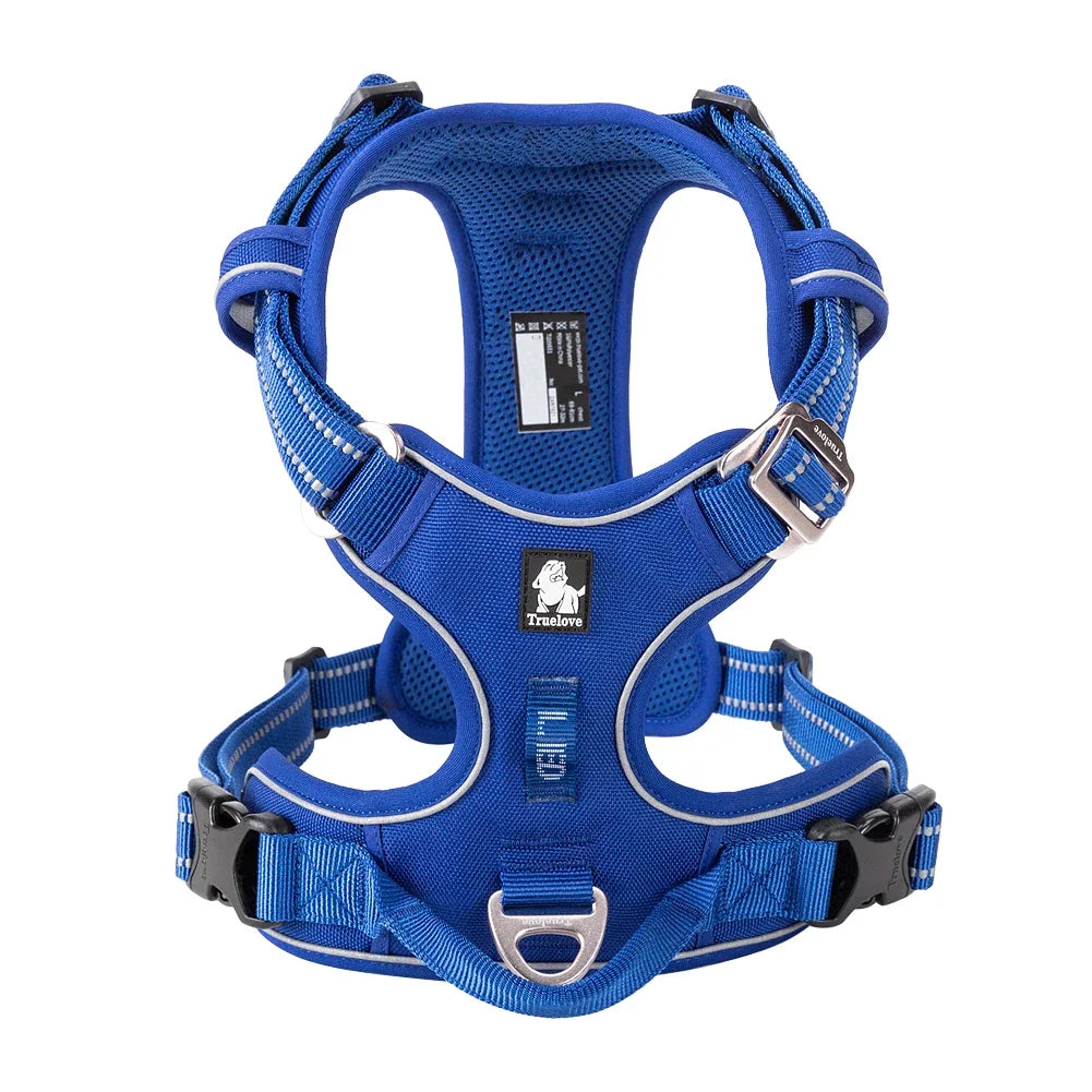 TRUE LOVE Pet Harness No Pull Nylon Reflective Dog Harness Adjustable Comfortable Control Step-in Brilliant Truelove TLH5654 MonAmiFidèle