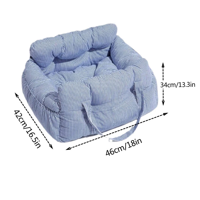 Pet Car Safety Seat Bed Pad Kennel Removable Washable Pet Supplies Four Season Universal Outdoors Traveling Indoor Dog Car Seat MonAmiFidèle