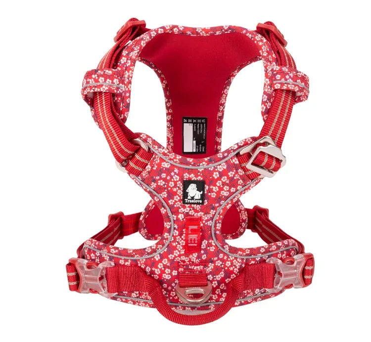 TRUE LOVE Pet Harness No Pull Nylon Reflective Dog Harness Adjustable Comfortable Control Step-in Brilliant Truelove TLH5654 MonAmiFidèle