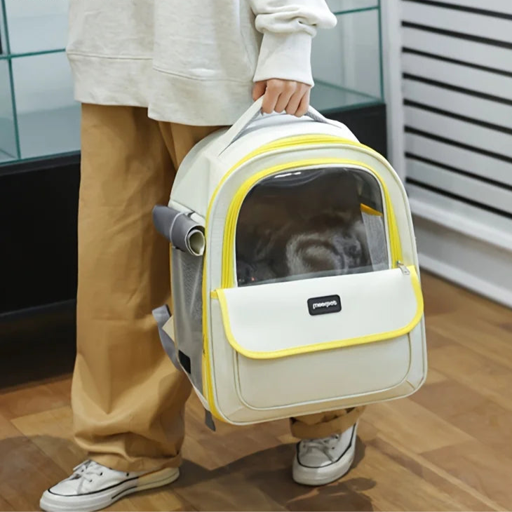 Sac à Dos transport pour Chat Capsule Transparent MonAmiFidèle
