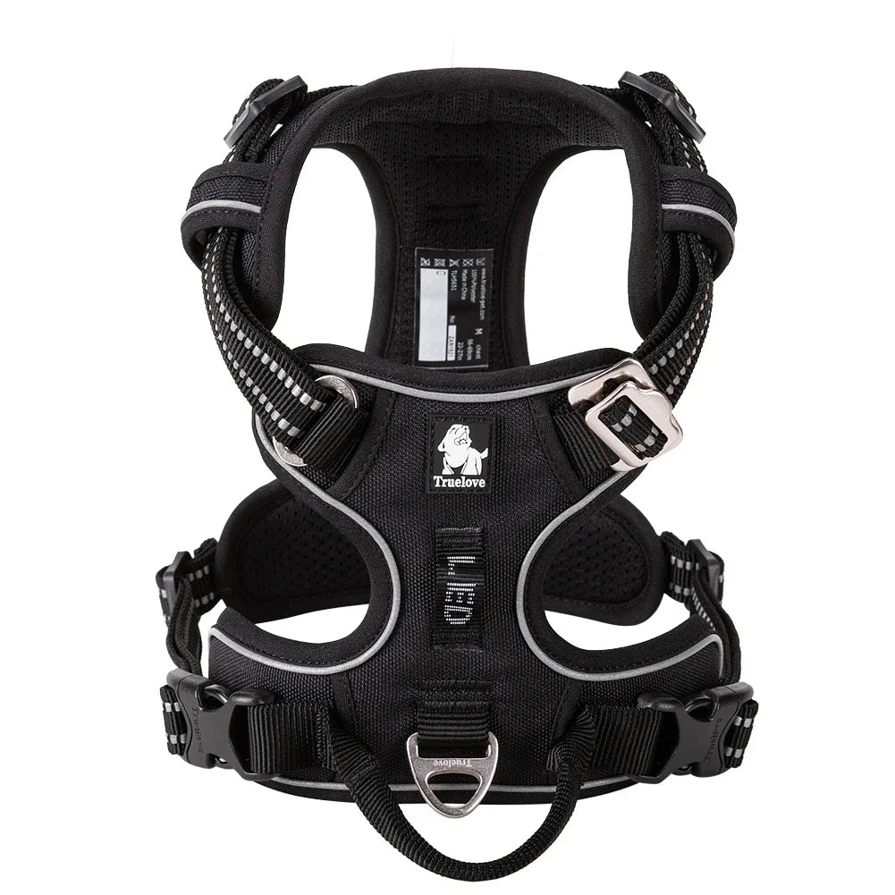 TRUE LOVE Pet Harness No Pull Nylon Reflective Dog Harness Adjustable Comfortable Control Step-in Brilliant Truelove TLH5654 MonAmiFidèle