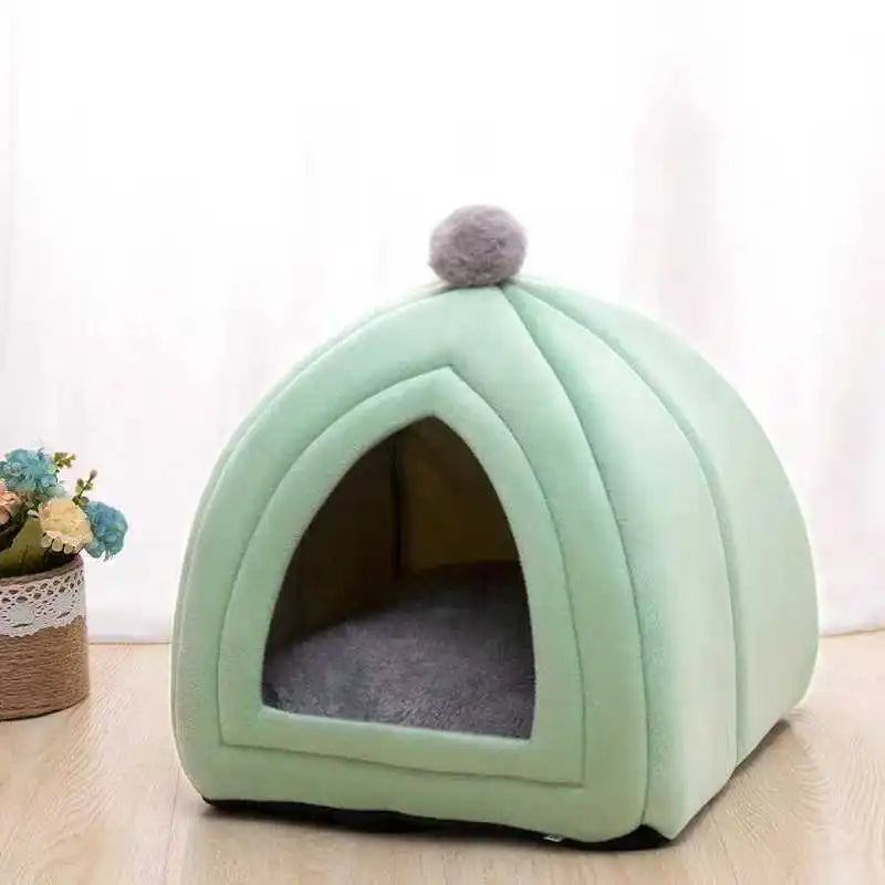 Cat Nest Autumn And Winter Warm Yurt Semi-closed Cute Cat Villa Dog Nest Can Be Opened And Washed Pet Nest MonAmiFidèle