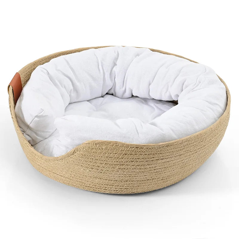 Panier en osier Chat MonAmiFidèle