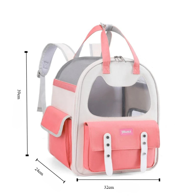 Sac à Dos pour Chat Hublot tête de chat MonAmiFidèle