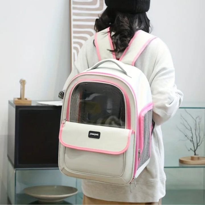 Sac à Dos transport pour Chat Capsule Transparent MonAmiFidèle