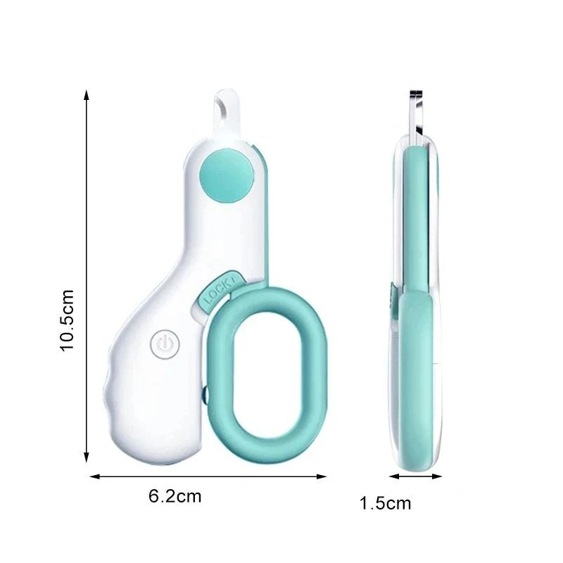 LED Light Cat Dog Nail Clipper Cutter Professional Pet Claw Trimmer with Safety Lock Puppy Kitten Animals Care Grooming Tool Kit MonAmiFidèle
