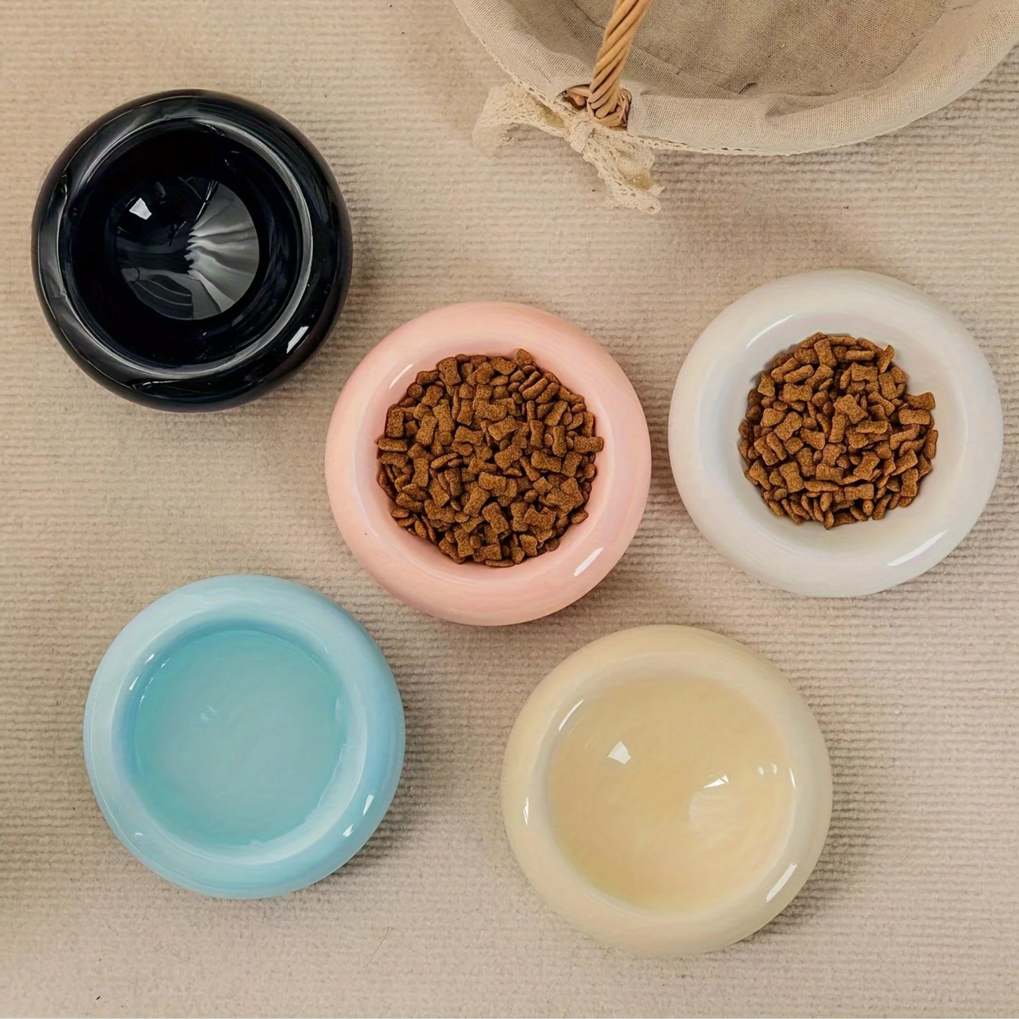 Gamelle chat céramique Design rond MonAmiFidèle