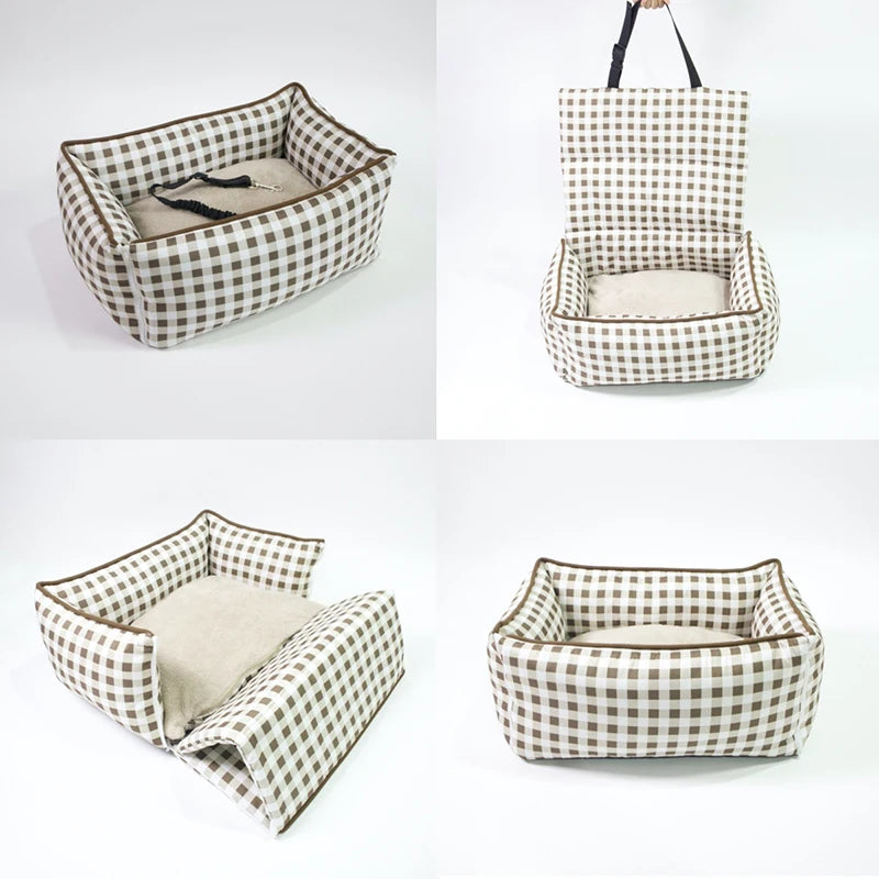 Detachable Dog Car Seat Bag Pet Travel Backpack Pet Handbag Carrier Bag Lightweight Cat Foldable Dog Bag For Traveling MonAmiFidèle