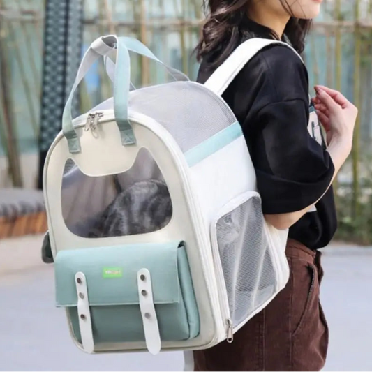 Sac à Dos pour Chat Hublot tête de chat MonAmiFidèle