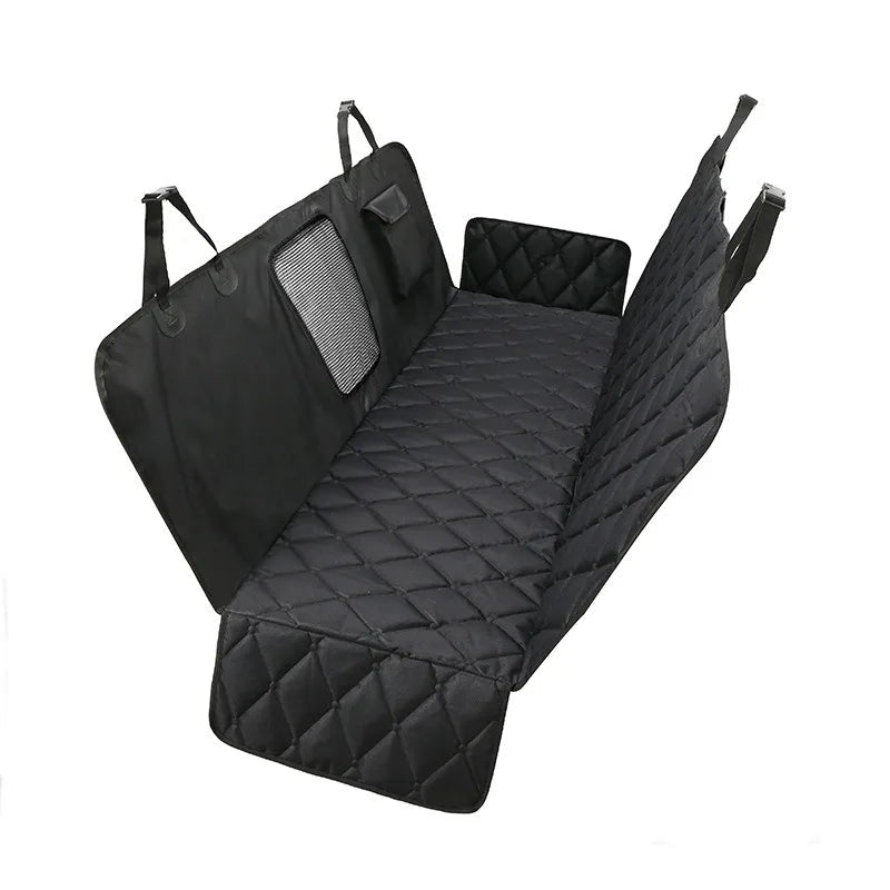 Car Seat Cover Waterproof Dog Car Seat Cover with Mesh Window and Storage Pockets Dogs Car Backseat Extender SUV Car Travel Bed MonAmiFidèle