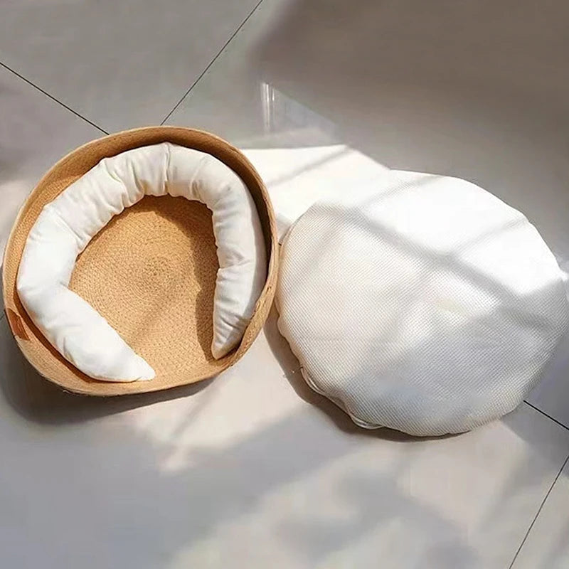 Panier en osier Chat MonAmiFidèle