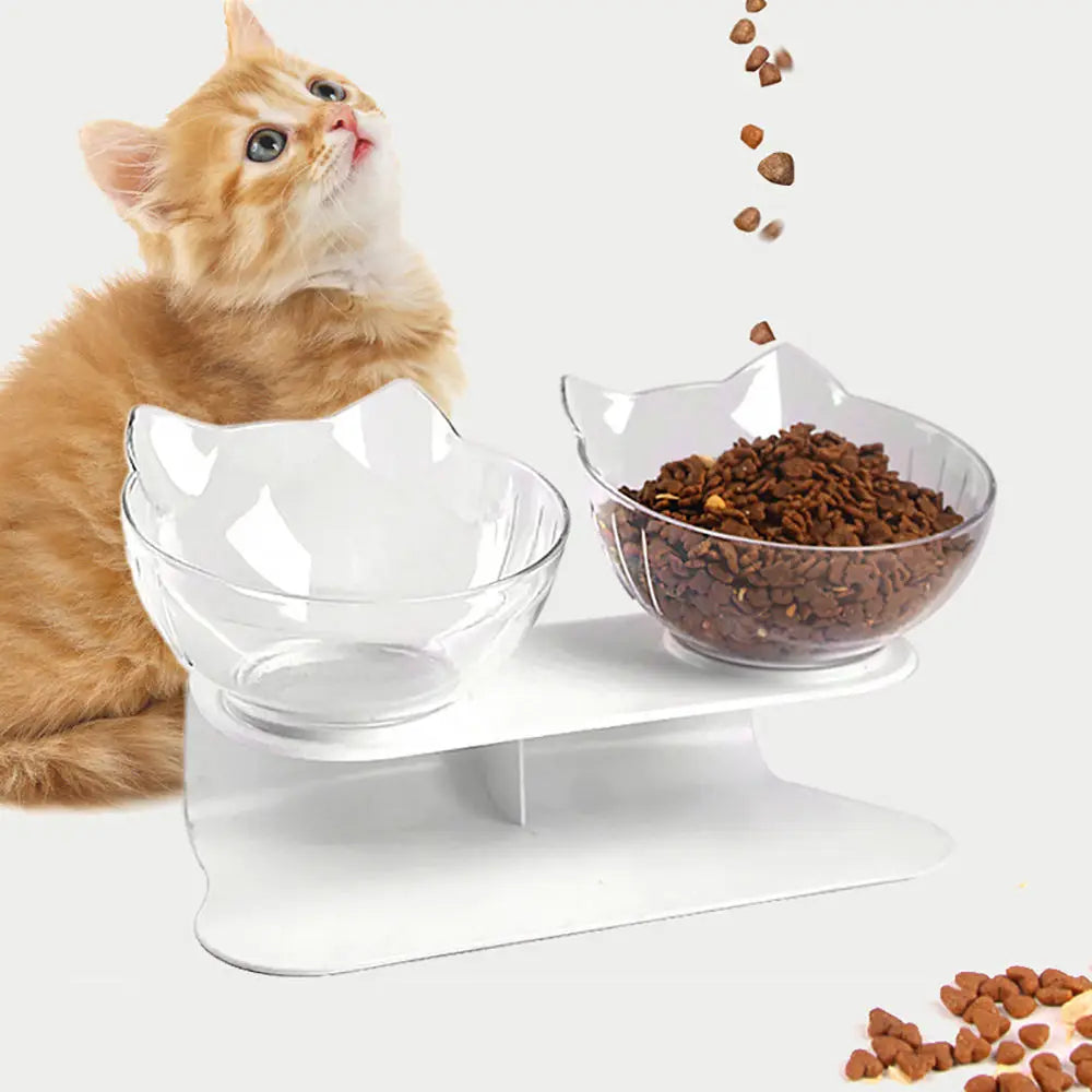 Double gamelle pour Chat Inclinée MonAmiFidèle
