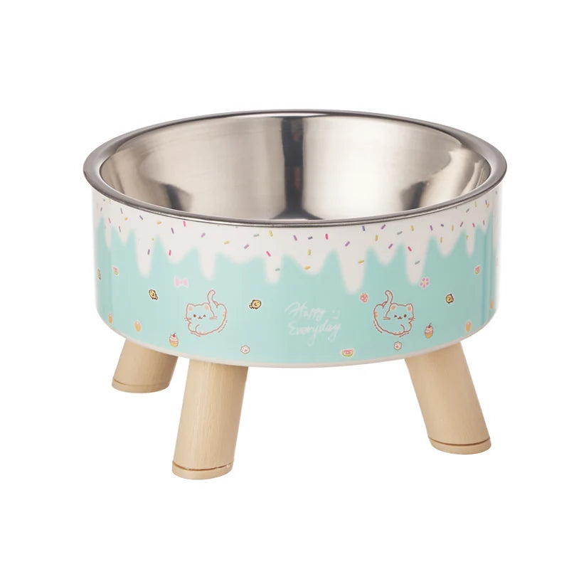 gamelle chat surélevée en Inox Kawaii MonAmiFidèle