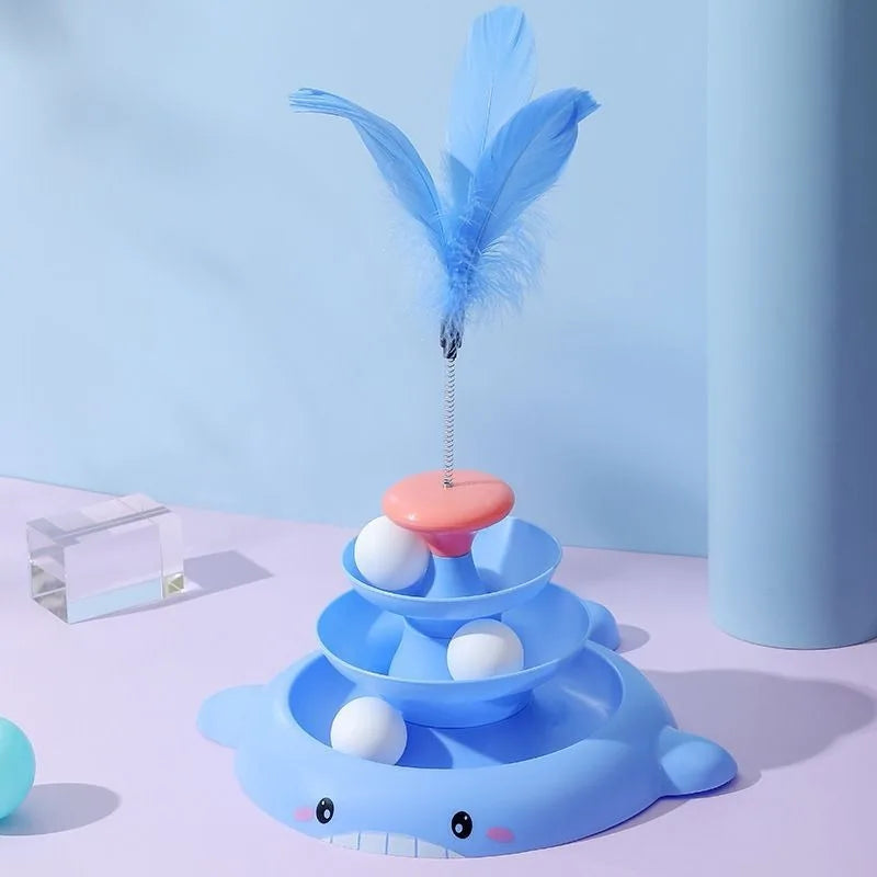 Jouet interactif pour Chat avec plume MonAmiFidèle