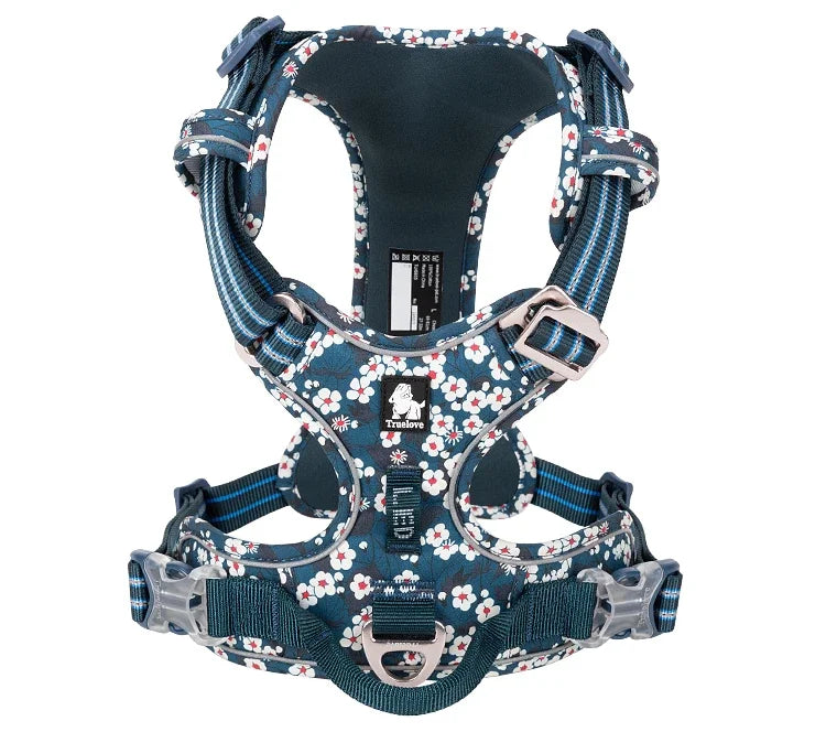 TRUE LOVE Pet Harness No Pull Nylon Reflective Dog Harness Adjustable Comfortable Control Step-in Brilliant Truelove TLH5654 MonAmiFidèle