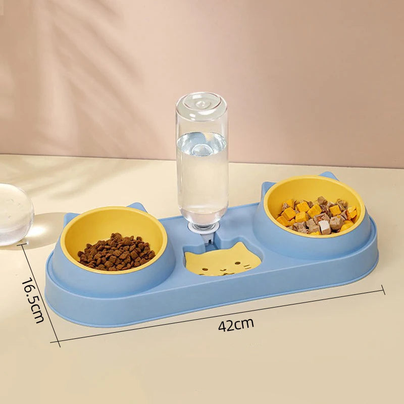 Gamelle double pour Chat Design Mignon MonAmiFidèle