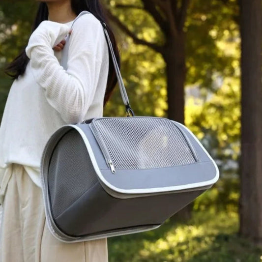 Sac de Transport Chat Pliable et Respirant MonAmiFidèle