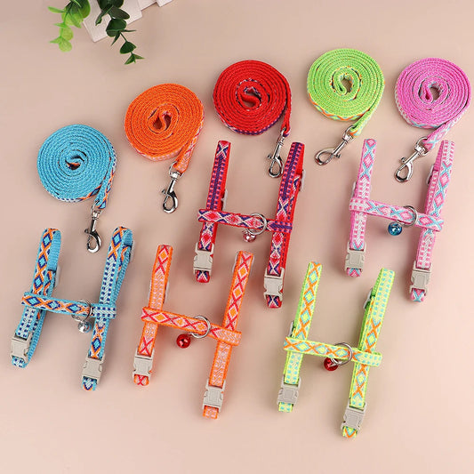 Harnais et Laisse pour Chat avec clochette MonAmiFidèle