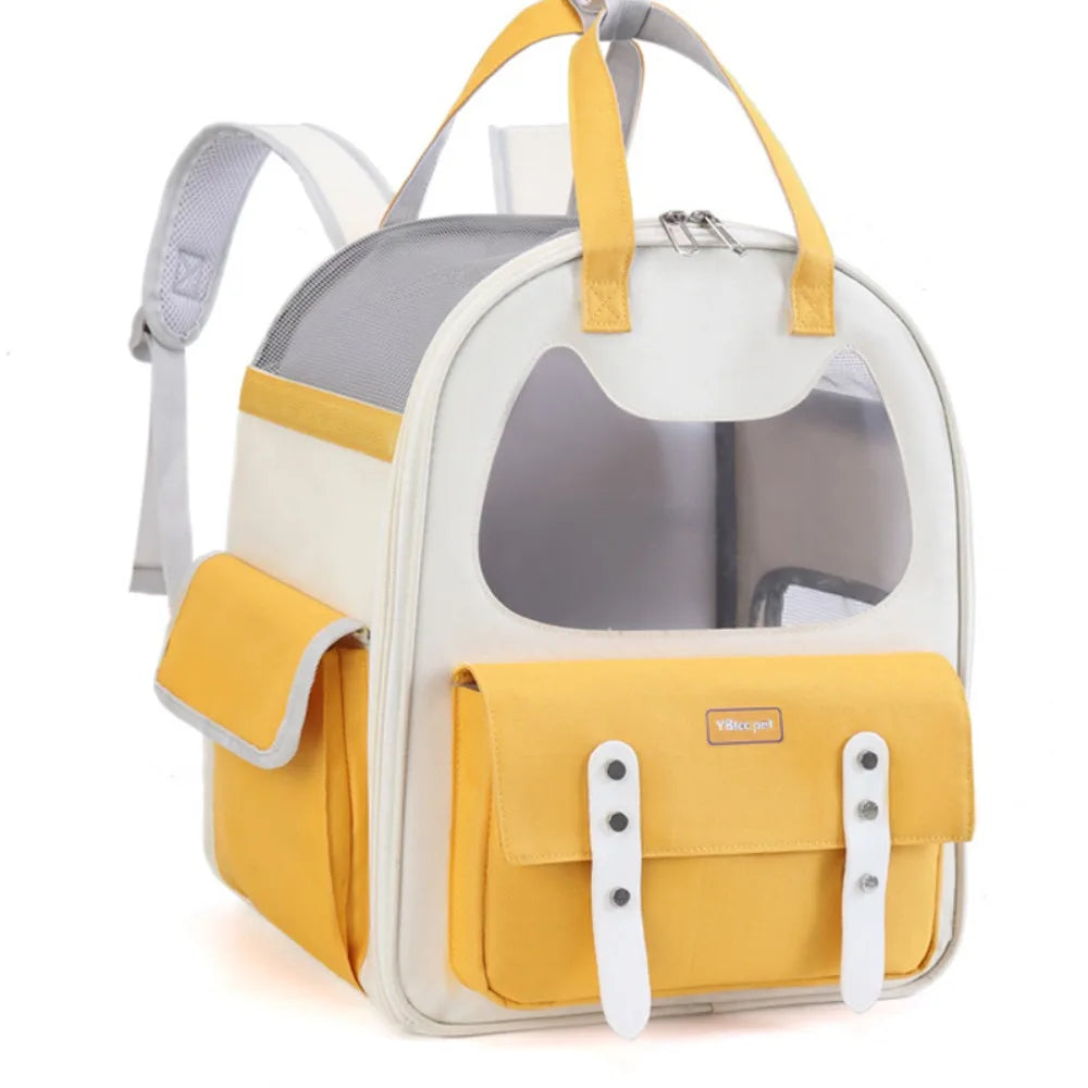 Sac à Dos pour Chat Hublot tête de chat MonAmiFidèle