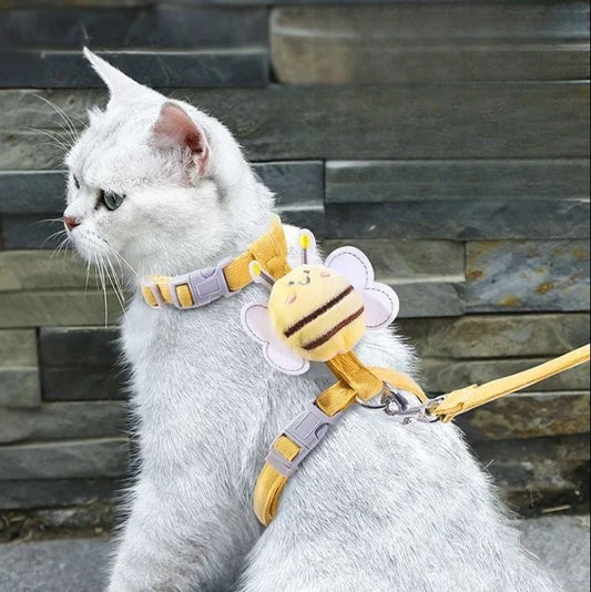 Chat harnais Abeille MonAmiFidèle