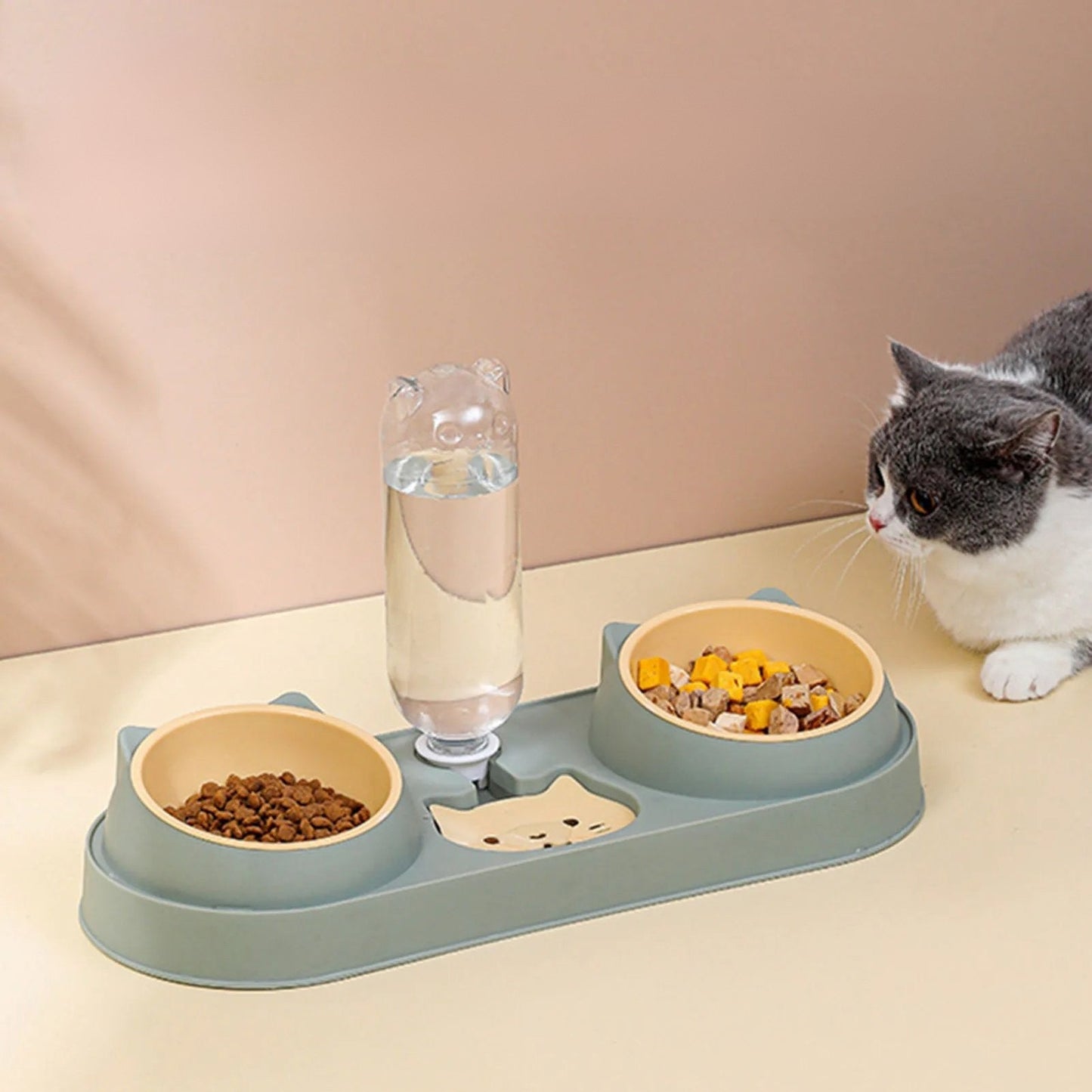 Gamelle double pour Chat Design Mignon MonAmiFidèle