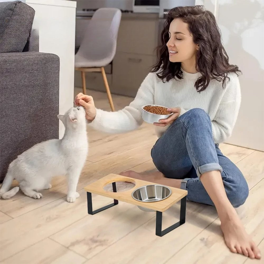 Gamelle pour chat surélevé Double MonAmiFidèle