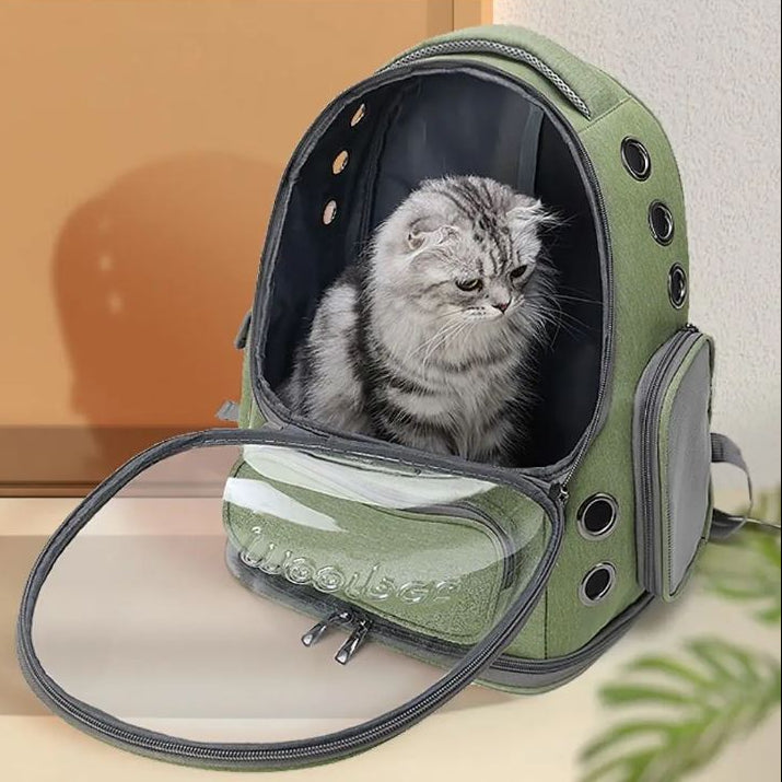 Sac à dos transport Chat avec Bulle MonAmiFidèle