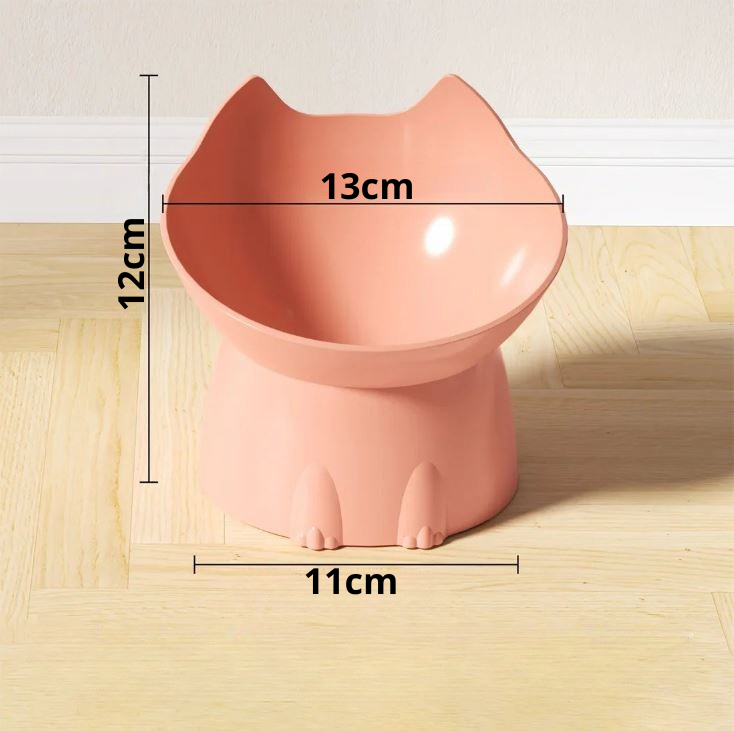 Gamelle Chat surélevée Forme de Tête de Chat MonAmiFidèle