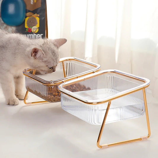 Gamelle inclinée pour Chat dorée MonAmiFidèle
